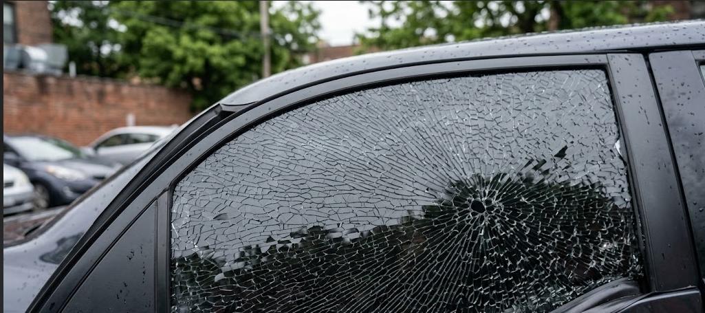 ¿Qué pasa si se rompe una luna tintada del coche?